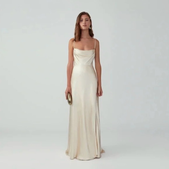 Fame and Partners Strappy Draped Gown - Picture 3 of 5